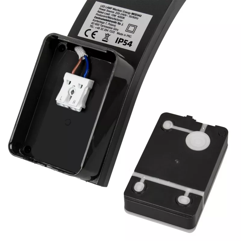 Seinavalgusti MACLEAN MCE343 LED modern disainiga, välisfassaadivalgusti, mudel MCE343 B