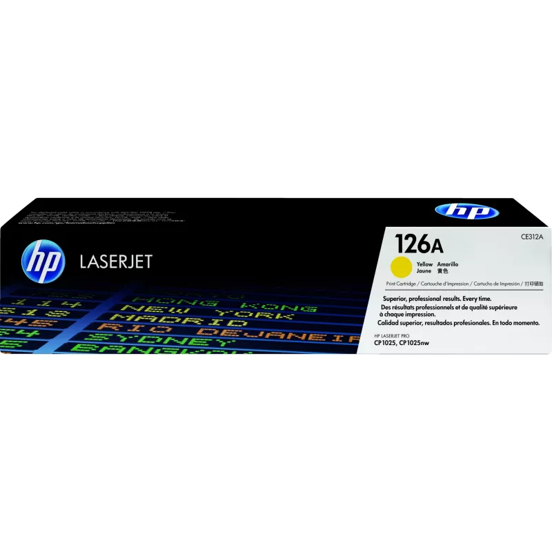 HP 126A kollane originaalne LaserJet toonerkassett, 1000 lehekülge, kollane, 1 tk