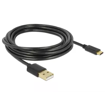 USB-kaabel DeLOCK 85209 USB 2.0 3 m USB A USB C Must