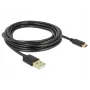 USB-kaabel DeLOCK 85209 USB 2.0 3 m USB A USB C Must