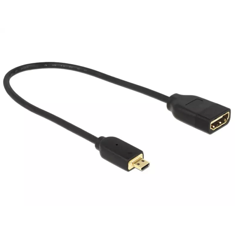 HDMI-kaabel DeLOCK 0,2 m HDMI-A/HDMI Micro-D