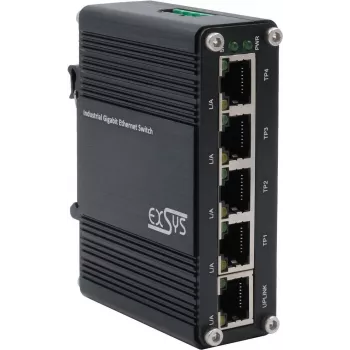 Etherneti lüliti Exsys EX-62020 — 5-pordiline 10/100/1000Tx gigabitine haldamata lüliti