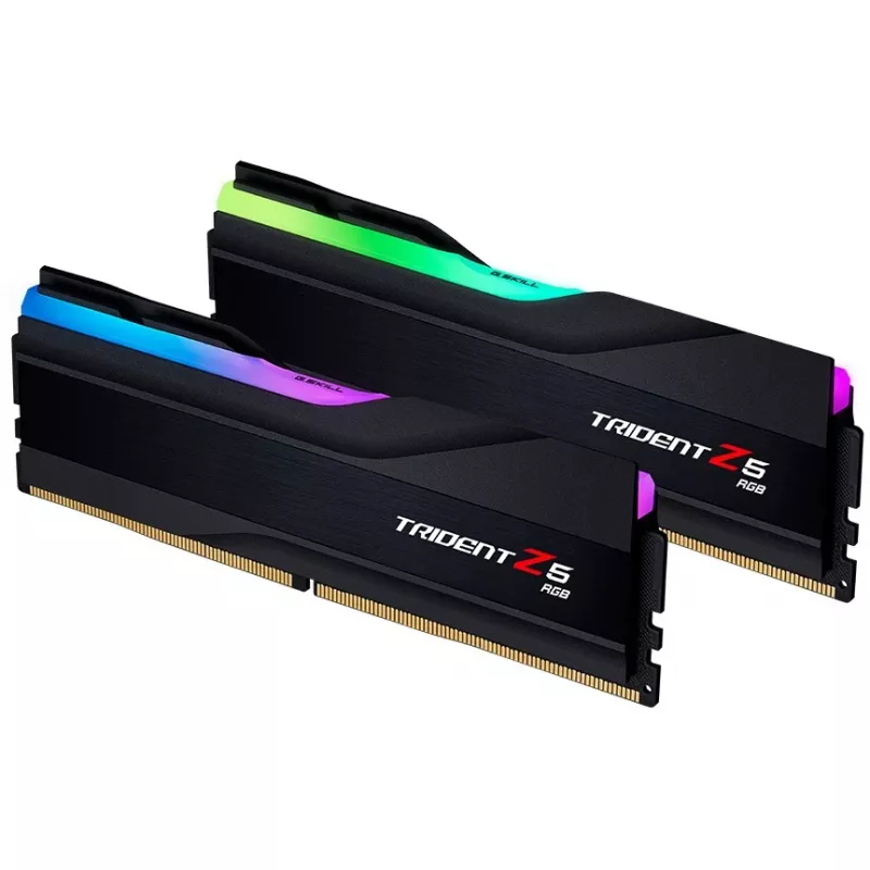 DIMM 32 GB DDR5-5600 (2x 16 GB) Dual-Kit, Arbeitsspeicher schwarz, F5-5600J4040C16GX2-TZ5RK, Trident Z5 RGB, INTEL XMP