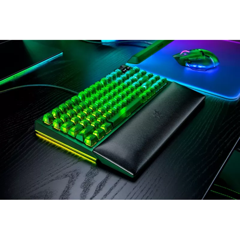 Mehaaniline mänguklaviatuur Razer MustWidow V4 75% — juhtmega, USA paigutus, Phantom roheline Edition, Razer Mechanical Tactile lülitid