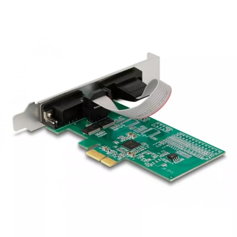 DeLOCK 89555 PCIe jadaliidese adapterkaart - 2 x RS-232