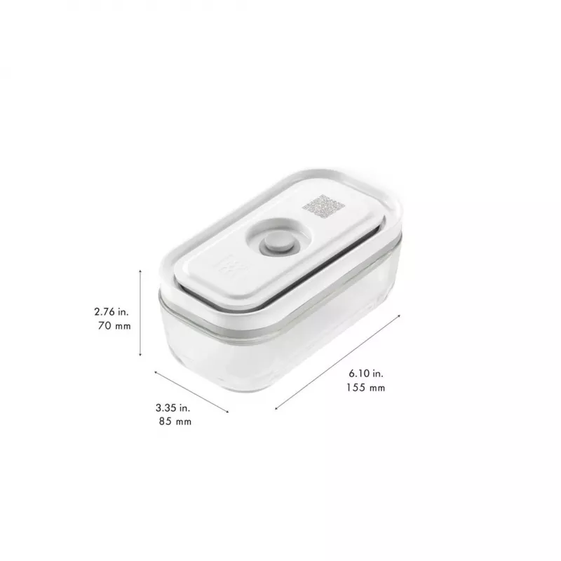 Toidukarpide komplekt ZWILLING FRESH & SAVE Ristkülikukujuline klaas/plast komplekt 3 tk, 0,35/0,75/1,6 L, õhukindel, mikrolaine-/ahju-/külmikukindel