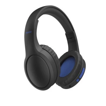Hama 00184160 kõrvaklapid/peakomplekt Juhtmega ja juhtmeta Peapael Kõned/muusika USB USB-C Bluetooth Must, Sinine