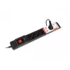 Pikendusjuhe ARMAC Multi M6 liigpingekaitse, 6 pistikupesa, 10 m kaabel, must