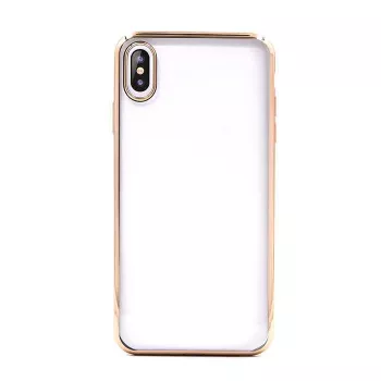 Pehme kaitsev TPU-ümbris Devia iPhone XS Maxile, kuldse viimistlusega