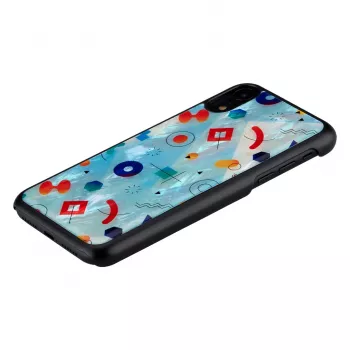 Kaitsev telefoniümbris iKins iPhone XR-ile — Must Poppin Rock disain