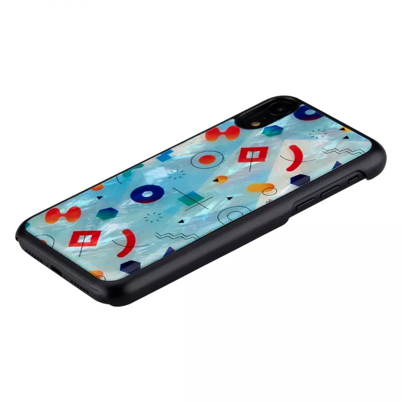Kaitsev telefoniümbris iKins iPhone XR-ile — Must Poppin Rock disain