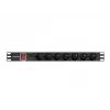 LANBERG PDU-07E-0200-IEC-BK PDU 1U 10A 7 pistikupesa Prantsuse 2m Must