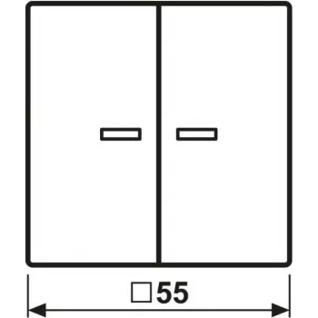 Jung HOME push button 2-way BTA17102WW 1 (BTA17102WW)