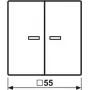 Jung HOME push button 2-way BTA17102WW 1 (BTA17102WW)