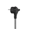 Pikendusjuhe LogiLink LPS262U 1,5 m 2 vahelduvvoolupistikut siseruumidesse must