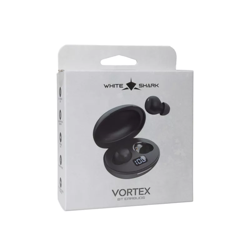 Juhtmevabad kõrvaklapid White Shark GEB-TWS-02 Vortex Must