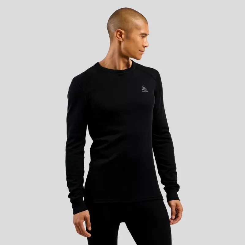 Odlo BL TOP crew neck l/s ACTIVE WARM ECO meeste T-särk, suurus M, must