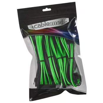 Kaablipikenduskomplekt CableMod CM-CAB-CKIT-N86KKLG-R — 8+6-kontaktilised toitepikendused, must/roheline