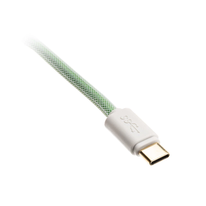 Ducky Premicord USB-kaabel 1,8 m USB A USB C sinine roheline
