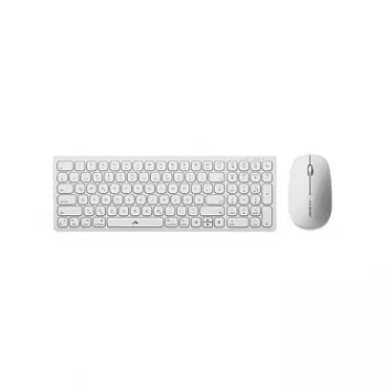 Alogic Echelon Compact USB-C BT klaviatuur saksa+hiir valge - klaviatuur - USB Type C - klaviatuur - USB Type C