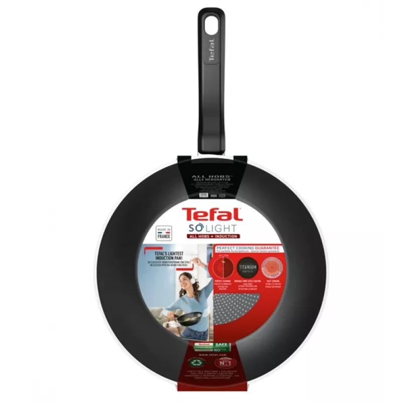 Wokpann Tefal So Light 28 cm — induktsioon, mittenakkuv, kerge