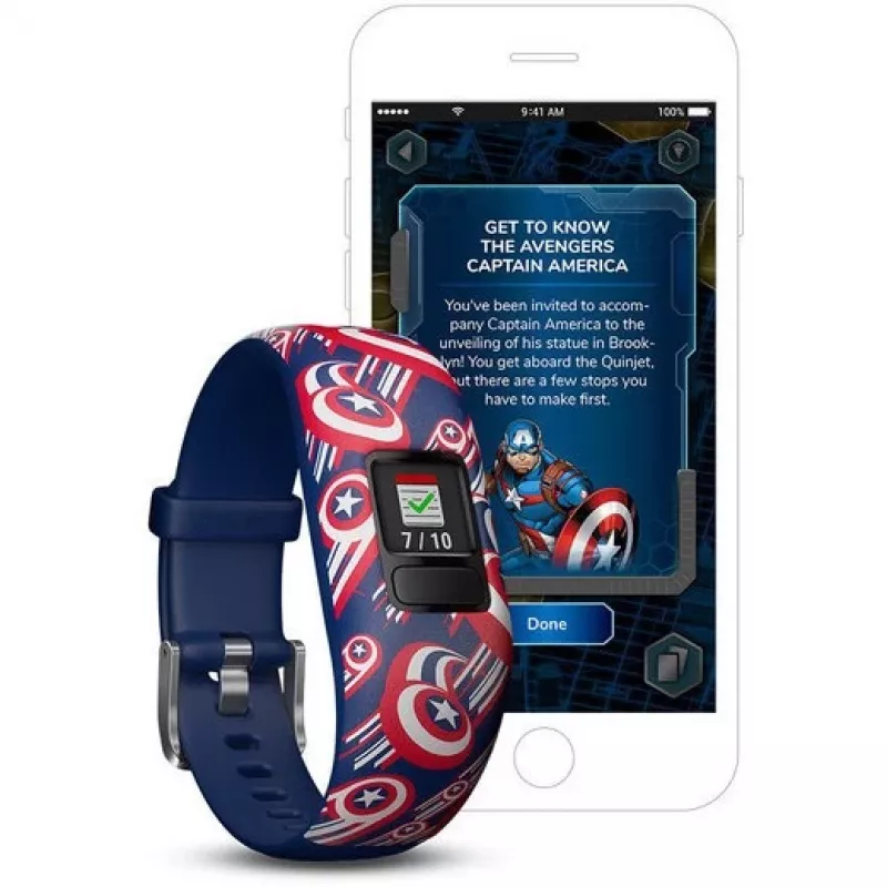 Garmin vivofit jr. 2 Marvel Captain America laste aktiivsusmonitor