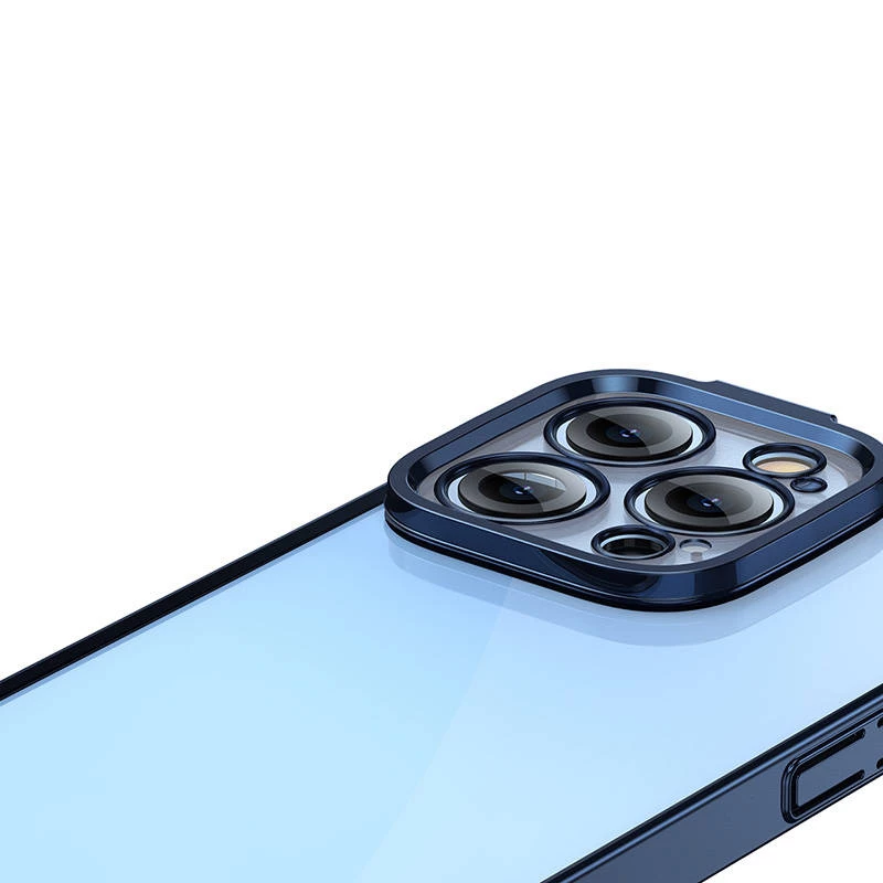 Kaitseümbris Baseus iPhone 14 Pro jaoks — läbipaistev glitter sinine