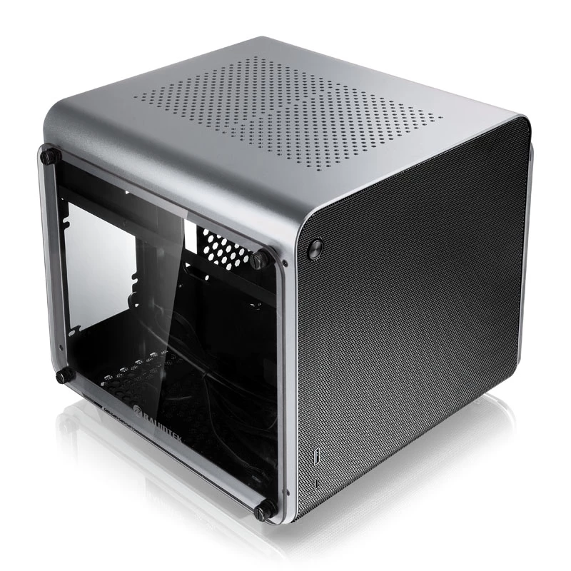 Arvutikorpus Raijintek METIS EVO TG Mini-ITX korpus, hõbedane