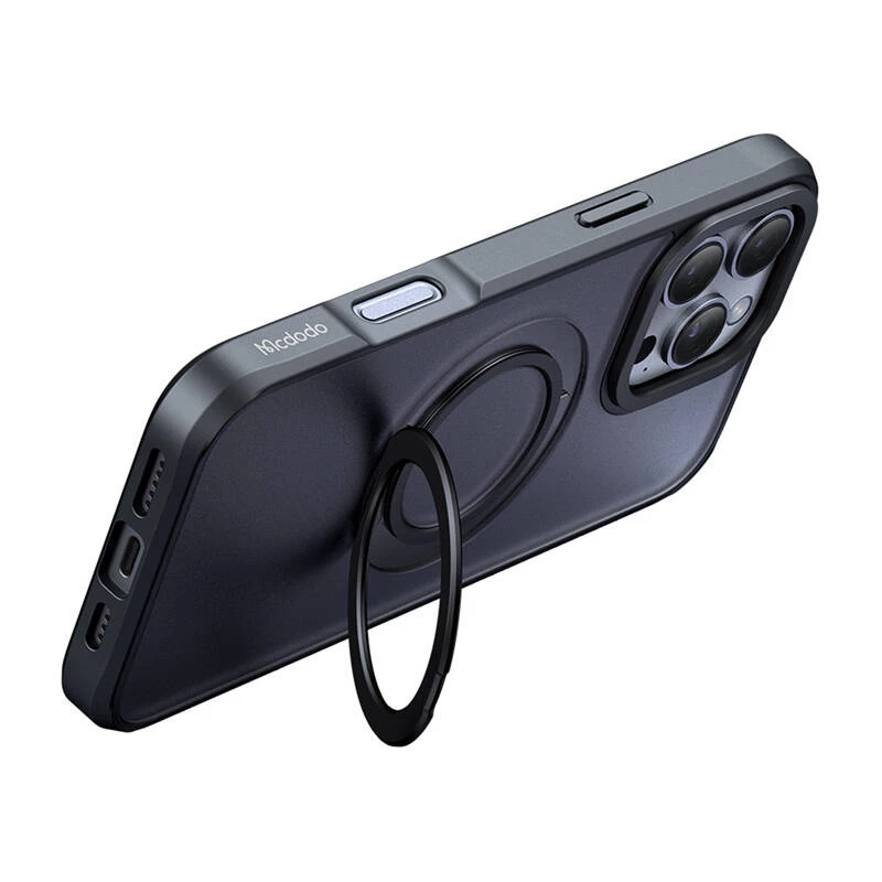 Kaitsev MagSafe ümbris Mcdodo PC-4933 iPhone 16 Pro Max'ile integreeritud alusega, must