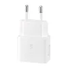 Seinaga USB-C laadija Samsung EP-T2510 25W Valge, universaalne siseruumide kiirlaadija PPS-iga