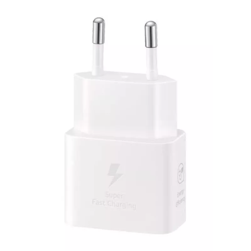Seinaga USB-C laadija Samsung EP-T2510 25W Valge, universaalne siseruumide kiirlaadija PPS-iga