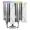 Õhkjahuti DeepCool AK620 Digital SE Valge — kahe 120 mm ventilaatoriga, 6 soojustoru, PWM, LGA 1700 tugi, sisseehitatud ekraan