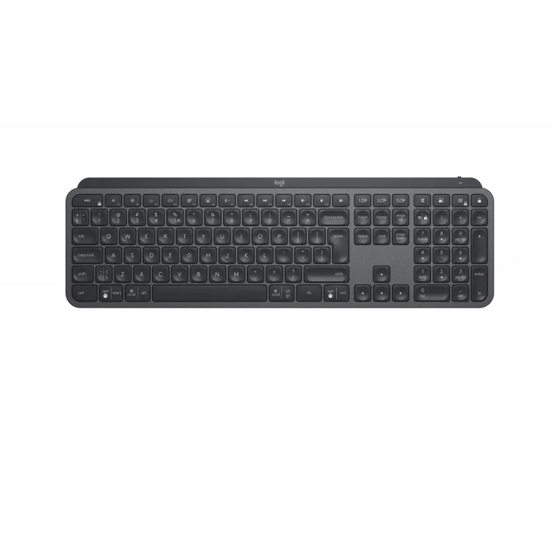 Logitech MX Keys for Business - klaviatuur - taustvalgustusega - juhtmevaba - Bluetooth, 2,4 GHz - QWERTY - GB - grafiit (920-010250)