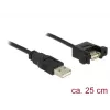 USB-kaabel DeLOCK 85462 USB 2.0 0,25 m must