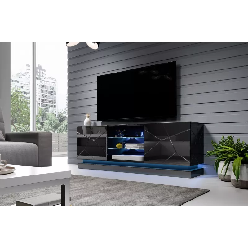 LED-valgusriba cama meble QIU 160, pealispinnale paigaldatav, sinine valgus, vahelduvvoolutoide, 1 tk