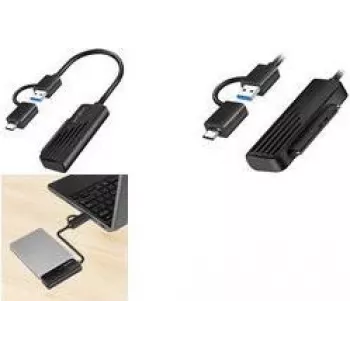 LogiLink AU0062 - Adapter USB 5 Gb/s to SATA - Adapter - digitaal-/andme- (AU0062)