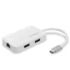 Edimax EU-4308 sülearvuti dokk/pordireplikaator USB 3.2 Gen 1 (3.1 Gen 1) Type-C valge