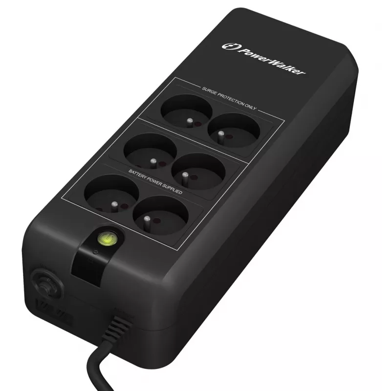 PowerWalker VFD 600 APFC FR Katkematu toiteallikas (Offline) 0,6 kVA 300 W 6 AC-pistikupesa