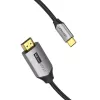 Vention USB-C–HDMI-kaabel CRBBH — 2 m, 4K@60Hz, must, USB-C–HDMI
