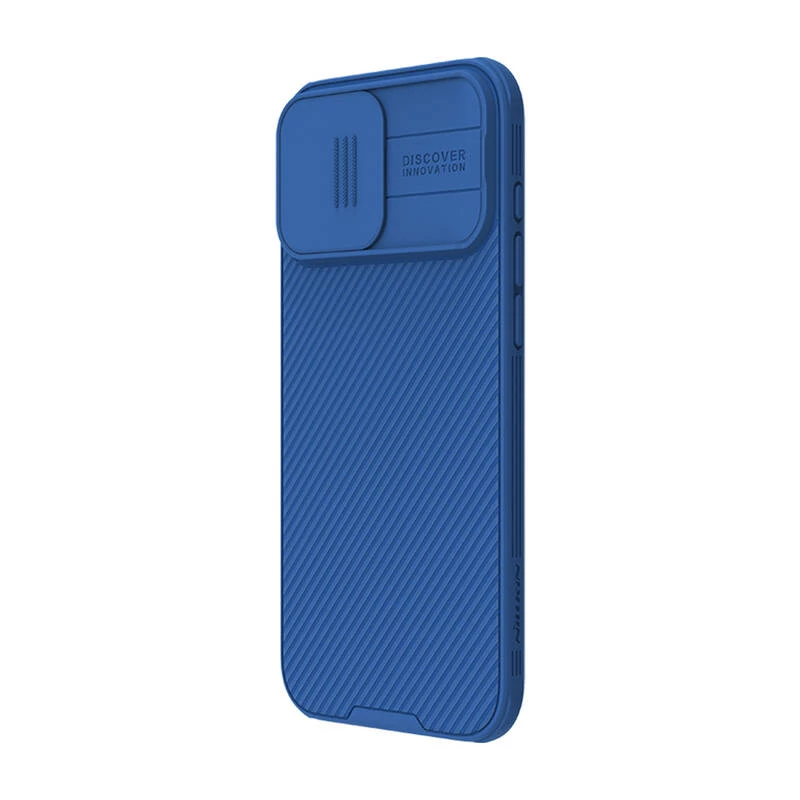 Kaitsev telefoniümbris Nillkin CamShield Pro iPhone 16 Pro Maxile, sinine, libistatav kaamerakate