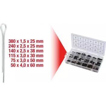Splindikomplekt ks tools 1000 tk 970.0330 — 1000 lukustus-/splindi sortiment