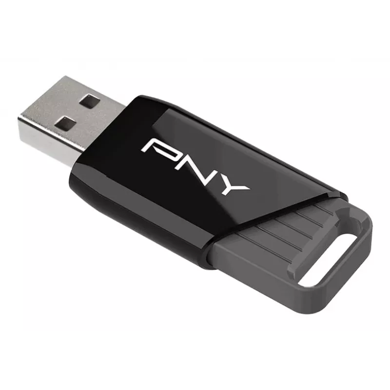 PNY Attaché X, 64 GB, USB Type-A, 3.2 Gen 1 (3.1 Gen 1), 130 MB/s, Dia, Must