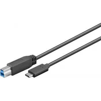 Wentronic Goobay USB 3.0 SuperSpeed kaabel > USB-C™, 1 m - USB 3.0 pistik (tüüp B) > USB-C pistik (67986)
