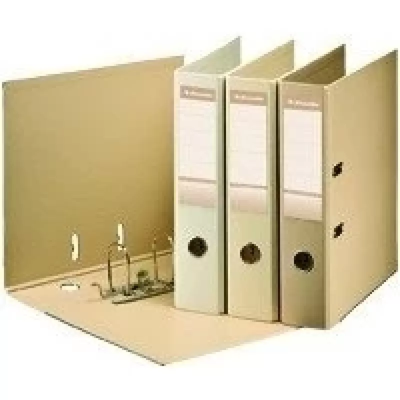 Binder Esselte Naturelle, A4 / 75 mm, standard, kreem
