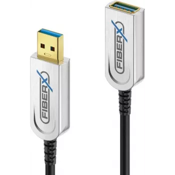 USB-kaabel FiberX FX-I650-003 USB 3.2 Gen 1 3 m USB A Must Hõbedane