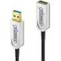 USB-kaabel FiberX FX-I650-003 USB 3.2 Gen 1 3 m USB A Must Hõbedane