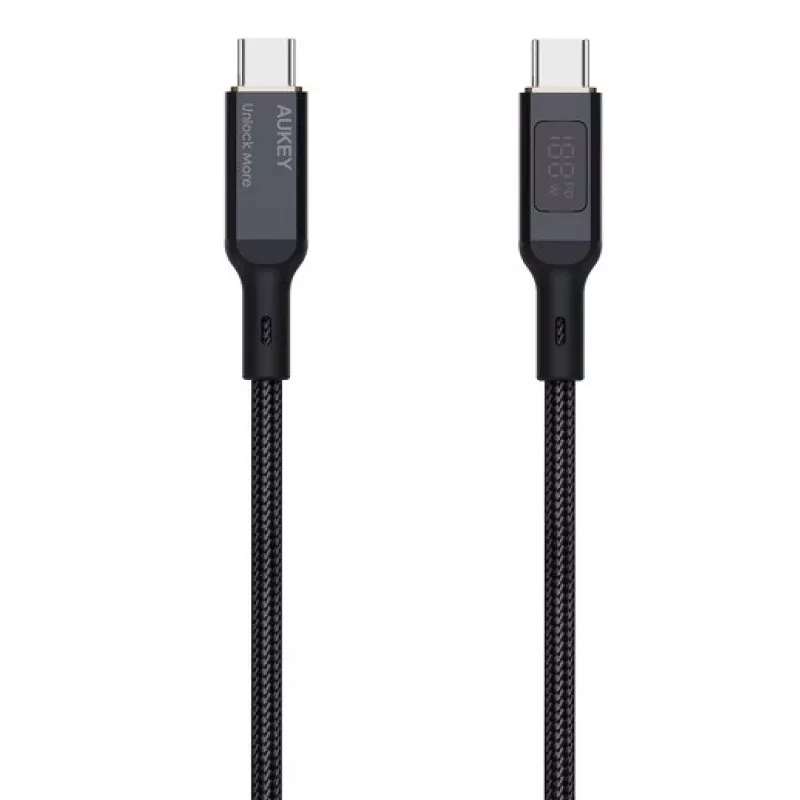AUKEY CB-MCC102 USB-kaabel 1,8 m USB-C must 480 Gbit/s