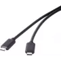 USB 3.1 Gen 2 kaabel Renkforce 1x USB-C-pistik 1,50 m must
