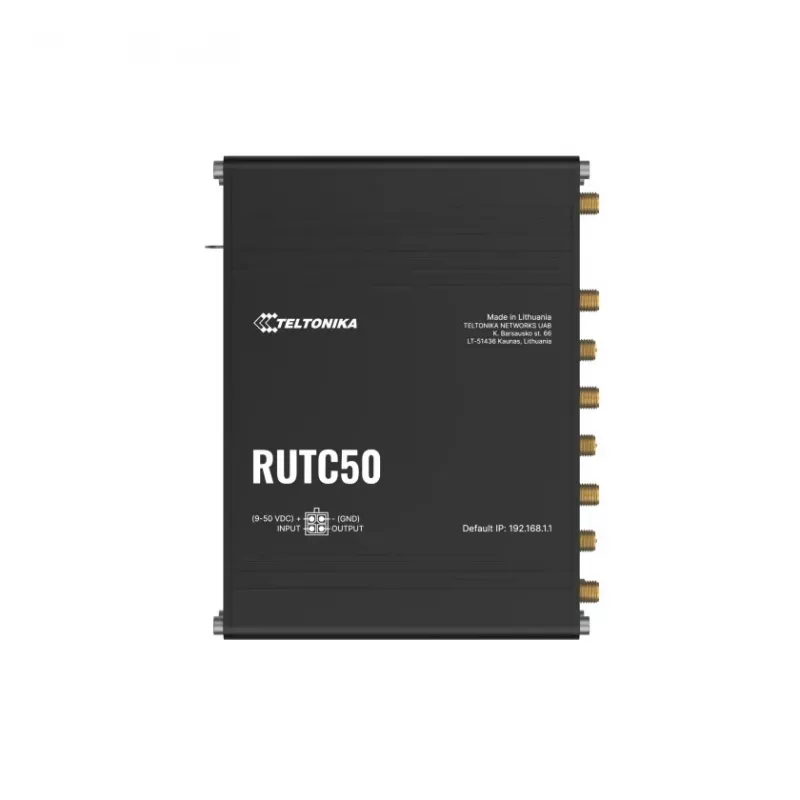 Teltonika RUTC50 traadita ruuter Gigabit Ethernet kaheribaline (2,4 GHz / 5 GHz) 5G must