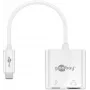 Goobay USB-C™ Multiport Adapter HDMI, valge, 0,145 m - laiendab USB-C™ seadet HDMI™-pistikuga (62110)